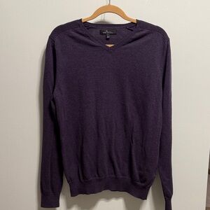 Marc Anthony Men's Deep Purple V-Neck Sweater